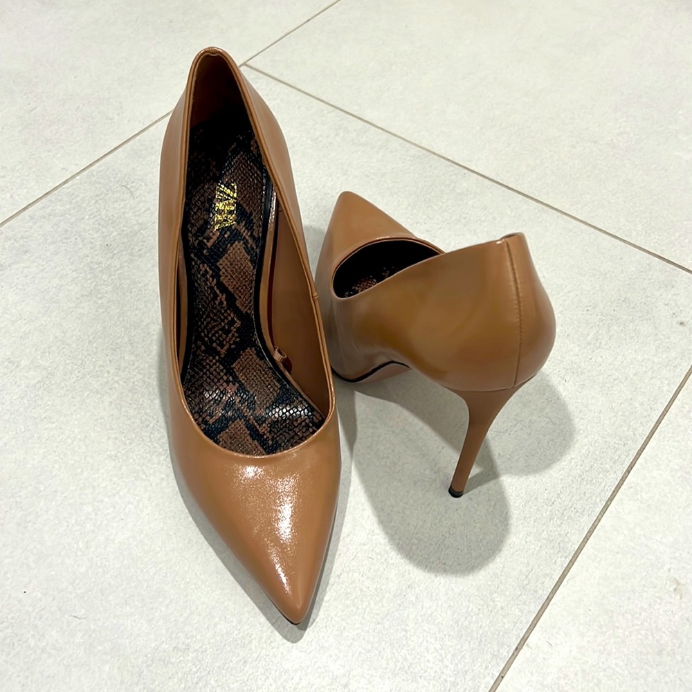 Zara nude heels